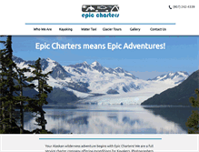 Tablet Screenshot of epicchartersalaska.com
